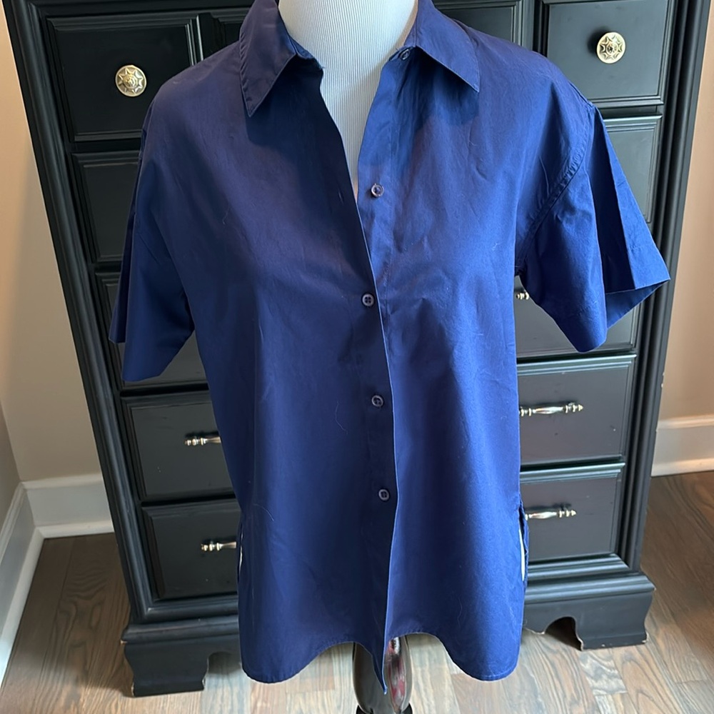 VINCE Cotton Poplin Women’s Camp Shirt Size Small